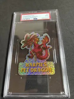 PSA 9 2002 Yu-Gi-Oh Series 1 SandyLion Harpies Pet Dragon #30 Prismatic Sticker - Image 1