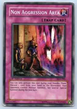 Non Aggression Area PGD-101 Pharaonic Guardian 1st Edition Yu-Gi-Oh MP - Image 1