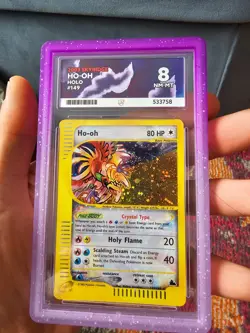 Ho-Oh 149/144 Crystal Holo Secret Rare Ace 8 Pokemon Skyridge - Image 2