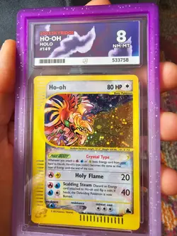 Ho-Oh 149/144 Crystal Holo Secret Rare Ace 8 Pokemon Skyridge - Image 4