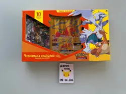 Pokemon TCG Reshiram and Charizard GX Premium Collection Box New Factory Sealed 820650809927 - Image 1