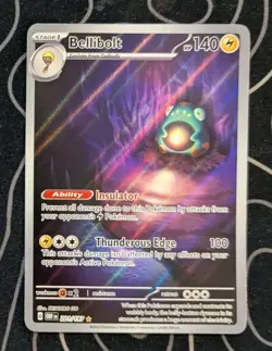 Pokemon TCG Bellibolt Sv03: Obsidian Flames 201/197 Illustration Rare Near Mint - Image 1