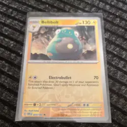 Pokemon TCG Bellibolt SV03: Obsidian Flames 077/197 Reverse Holo Uncommon - Image 1