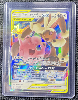 Pokemon TCG Mega Lopunny & Jigglypuff GX 165/236 Cosmic Eclipse Tag Team - Image 3