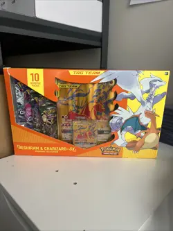 Pokemon TCG: Reshiram & Charizard GX Tag Team Collection New W/ Evolving *Damage - Image 1