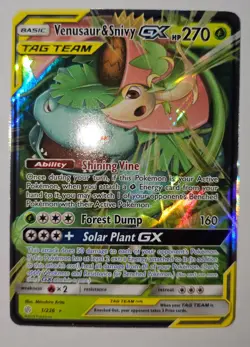 Pokemon TCG - Cosmic Eclipse - Venusaur & Snivy GX #1/236 - Tag Team - Image 5
