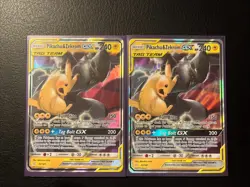 Pokemon Pikachu & Zekrom GX Tag Team TCG Card x2 - Image 1