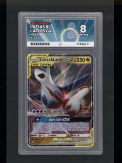 Pokemon TCG Latias & Latios GX Tag Team Full Art Card 113/181 ACE 8 - Image 1