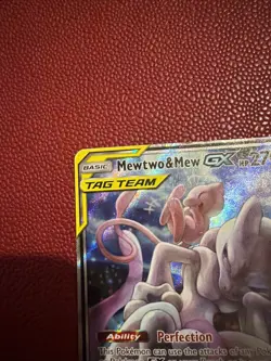 Pokemon TCG Mewtwo and Mew GX Tag Team SM191 Moderately Played - Image 2
