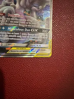 Pokemon TCG Mewtwo and Mew GX Tag Team SM191 Moderately Played - Image 5