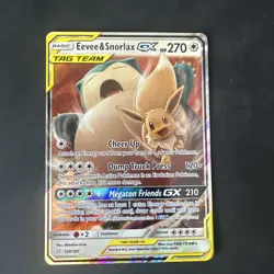 Pokemon TCG Eevee & Snorlax GX Sun Moon Tag Team Card 120/181 - Image 4