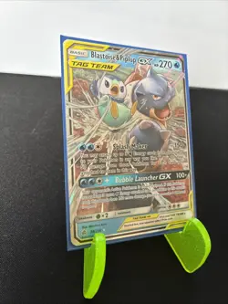 Pokemon TCG Blastoise & Piplup Tag Team GX Cosmic Eclipse 38/236 Holo Ultra Rare - Image 2