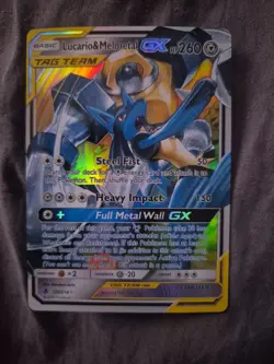 Pokemon TCG Unbroken Bonds Lucario Melmetal GX Tag Team 120/214 - Image 1