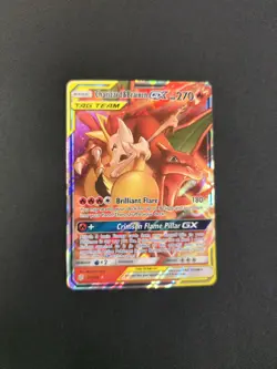 🌟🌟🌟 Pokemon TCG Charizard & Braixen GX Tag Team Cosmic Eclipse 22/236 🌟🌟🌟 - Image 1
