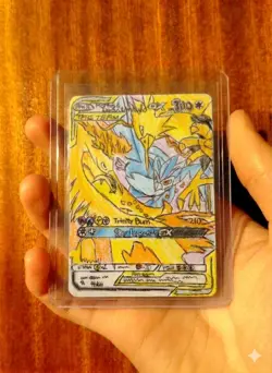 DIY Hand Drawn Pokemon TCG Moltres & Zapdos & Articuno GX TAG TEAM #44 - Image 1