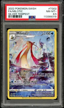 PSA 8.5 NM-MT+ Milotic TG02 Silver Tempest Pokemon Card - Image 1