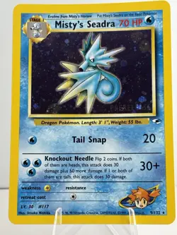 Misty's Seadra (Prerelease) 009/132 Wotc Promo Holo NM/LP - Image 1
