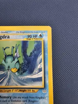 🐉 Pokemon TCG Kingdra 19/64 Neo Revelation Rare WOTC Vintage Heavily Played 🐉 - Image 3