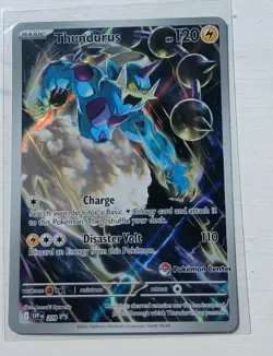 Pokemon TCG: Thundurus 209 Sv: Scarlet & Violet Promo Cards Ilustration Rare - Image 1
