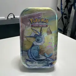 Pokemon TCG Prismatic Evolutions Mini Tin Vaporeon New Factory Sealed Unopened - Image 1