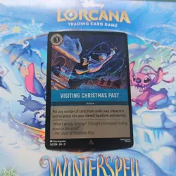 Disney Lorcana TCG Visiting Christmas Past Cold Foil Rare Winterspell - Image 1