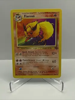 Pokemon TCG: Flareon 19/64 Jungle- NM / VLP- WOTC- Reg- Unlimited - Image 1