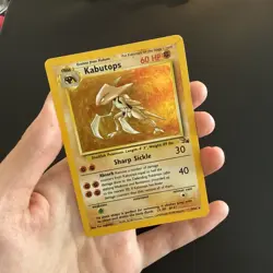 Pokemon TCG Kabutops Holo Rare Card 9/62 Fossil Unlimited - Image 1