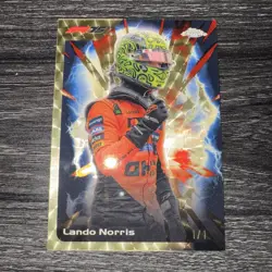 LANDO NORRIS SUPERFRACTOR 1/1 2025 TOPPS CHROME F1 FORMULA ULTRASONIC SSP 1 OF 1 - Image 1