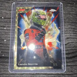 LANDO NORRIS SUPERFRACTOR 1/1 2025 TOPPS CHROME F1 FORMULA ULTRASONIC SSP 1 OF 1 - Image 2