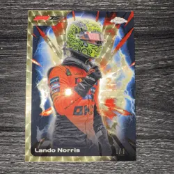 LANDO NORRIS SUPERFRACTOR 1/1 2025 TOPPS CHROME F1 FORMULA ULTRASONIC SSP 1 OF 1 - Image 4