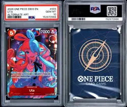 PSA 10 Uta EB03-003 Alternate Art SR One Piece EB03 English GEM MT 10 AA - Image 3