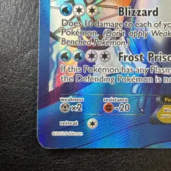 Pokemon TCG Articuno EX 132/135 Team Plasma B&W Plasma Storm Holo Card - Image 4