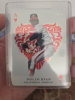 2023 Topps Update Series Nolan Ryan All Aces Ace Of Hearts SSP #AA-51 Angels - Image 1