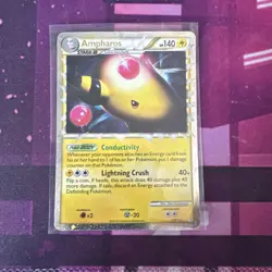 Pokemon TCG Ampharos Prime HGSS 105/123 NM EX - Image 1