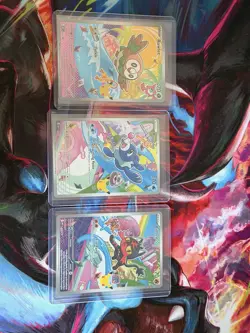 Pokemon TCG First Partner Illustration Collection Series 1 Gen 7 - SET OF 3 - Image 1