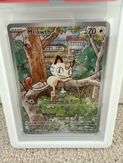 Pokemon Meowth 106/094 PSA 10 Gem Mint Illustration Rare Phantasmal Flames - Image 2