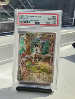 Pokemon Meowth 106/094 PSA 10 Gem Mint Illustration Rare Phantasmal Flames - Image 3