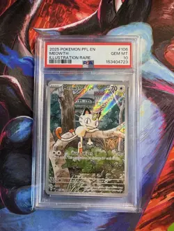 Pokemon Meowth 106/094 PSA 10 Gem Mint Illustration Rare Phantasmal Flames - Image 1
