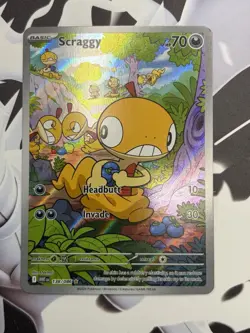 Scraggy 138/086 Illustration Rare - White Flare - Pokemon TCG - Image 1