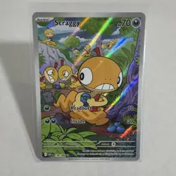Scraggy - 138/086 - Illustration Rare - White Flare - Pokemon Card - NM/M - Image 1