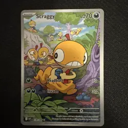 Scraggy 138/086 - White Flare English - Illustration Rare - NM - Pokemon TCG - Image 2