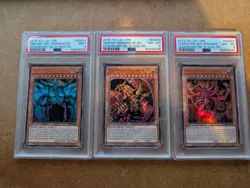 2016 YU-GI-OH! LEGENDARY DK. II: YUGI DK. GOD CARD SET PSA8/9 - Image 1