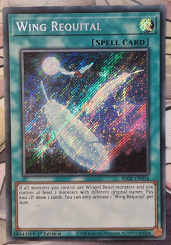 Wing Requital | Secret Rare | BROL-EN016 | 1st Ed | NM | Yu-Gi-Oh! - Image 1