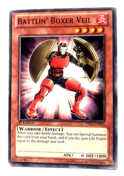 Yu-Gi-Oh Primal Origin: Battlin' Boxer Veil Trading Card - Image 1