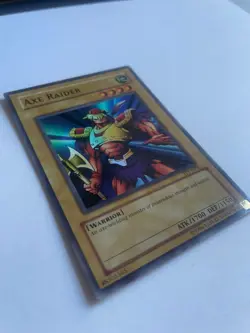 Yu-Gi-Oh Axe Raider TP1-E002 Super Rare Tournament Pack1 European V1 EX RAR - Image 4