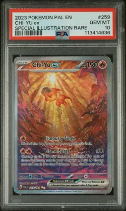2023 Pokemon Paldea Evolved Chi-Yu ex Special Illustration Rare 259/193 PSA 10 - Image 1