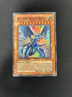 Yu-Gi-Oh! Blue-Eyes Shining Dragon MOV-EN001 Limited Edition Super Rare NM/M - Image 1