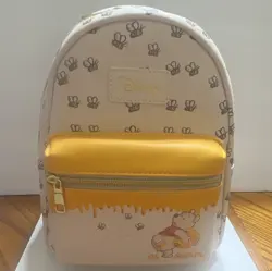 Loungefly Disney Winnie the Pooh Mini Backpack Honey Bees Pattern “Oh Bother” - Image 1