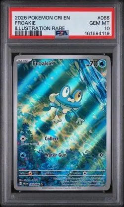 Froakie 088/086 IR Chaos Rising EN Pokemon TCG - PSA 10 LOW POP - Image 1