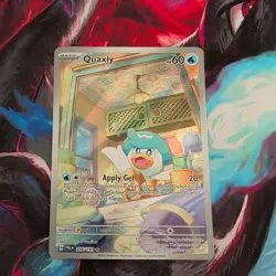 Pokemon TCG Quaxly Illustration Rare Card 206/193 Paldea Evolved NM/M - Image 1